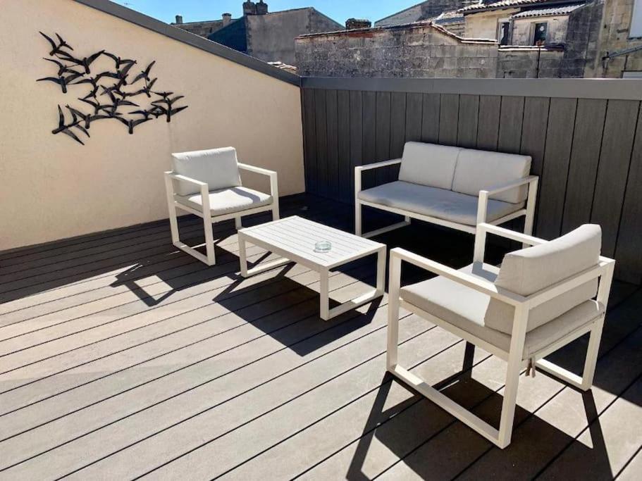 Maison D'Hotes, Terrasse & Jacuzzi En Plein Centre Burdeos Exterior foto